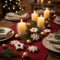 Julekager med pynt i stjerneform, 24 stk., festlige borddekorationer i stjerneform, flormelis-look, dekorative stjerner polyresin ca. 6 cm | Floristik24.dk