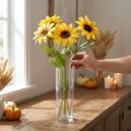 Kunstige Solsikker Dekorative Blomster Gul 79cm 3stk | Floristik24.dk