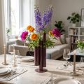 Slank, moderne vase til elegant borddekoration; eksklusiv dekorativ vase med et slående design; 31 cm | Floristik24.dk