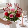 Blomsterprop dekorativt stik "Love" Valentinsdag 25,5cm 16 stk | Floristik24.dk