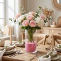Farve sand 0,1mm - 0,5mm pink 2kg | Floristik24.dk