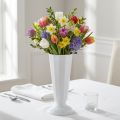 Indstillingsvase “Szwed” hvid Ø13cm - 20cm, 1 stk | Floristik24.dk