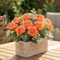 Skumrose Ø4,5cm Orange 36 stk | Floristik24.dk