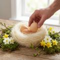 Naturfiber sisalgræs til hobbybrug Sisalgræs cremehvid 500g | Floristik24.dk