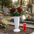 Indstillingsvase Szwed hvid Ø19cm | Floristik24.dk