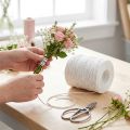 Papirtråd hvidt papirindpakningstråd 0,4mm 205m | Floristik24.dk