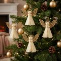Papir engel juleengle dekoration papir hvid H12cm 4 stk | Floristik24.dk