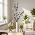 Kunstig Magnolia-gren Forårsdekorationsgren med knopper Brun Hvid L135cm | Floristik24.dk