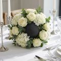 Blomsterskum bold plug-in masse sort Ø16cm 2 stk | Floristik24.dk