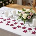 Scatter dekoration glitterstjerne 6,5cm pink 36 stk | Floristik24.dk