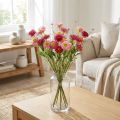 Rhodanthe Rosa-Pink Silkeblomster Kunstig Plante Jordbærblomst Buket Dekorative Blomster 46cm | Floristik24.dk