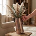Vintage dekorativ vase i kobberlook, rustik dekorativ kande til tørrede blomster og kunstige planter, H36cm B21cm | Floristik24.dk