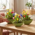 Plantebåd plast pynteskål grøn 28×9×9cm 3stk | Floristik24.dk