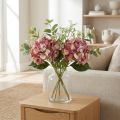 Kunstig Hortensia Stor Pink Mauve Ø15cm L58cm 2stk | Floristik24.dk