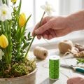 Bouillon-effekt tråddekoration Ø0,30 mm 100 g 140 m æblegrøn blomstertråd hobbytråd | Floristik24.dk