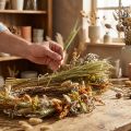 Tørrede blomster DIY-sæt naturlig dekoration til tørrede buketter og kranse 60 cm – Langtidsholdbar dekoration til landstedet | Floristik24.dk