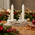 Keramik stjernelysholdere, juledekoration, 11 cm, 2 stk. | Floristik24.dk