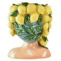 Floristik24 Kvinde buste plantepotte citron dekoration Middelhavet H29cm