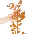 Havepælgren med fugle, metaldekoration, 100 cm | Floristik24.dk