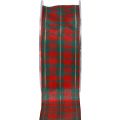 Floristik24 Gavebånd skotsk ternet pyntebånd rød grøn 40mm 15m