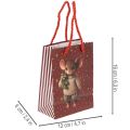 Julegavepose med musemotiv, 16 cm, 2 stk. | Floristik24.dk