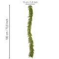 Kunstig cypres-guirlande med kogler, 180 cm, til bord og dør | Floristik24.dk