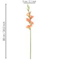Kunstig gladiolus med mange blomster til en buket, 88 cm | Floristik24.dk
