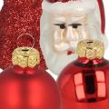 Floristik24 Mini juledekoration figurer og kugler assorteret glas 3cm 9stk
