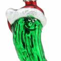 Floristik24 Juletræspynt Jule agurk med hat grøn 11,5cm