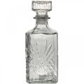 Floristik24 Glaskaraffel, glasflaske med prop, karaffelglas H24cm