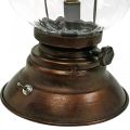 Floristik24 LED orkan lanterne, metal lampe, dekorativt lys, vintage look Ø12,5 cm H30 cm