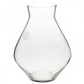 Floristik24 Blomstervase glas løgformet glasvase klar dekorativ vase Ø20cm H25cm