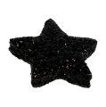 Floristik24 Glitter stjerne sort 2,5 cm 100stk