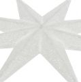 Floristik24 Glitter stjerne hvid 10cm 12stk