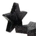 Floristik24 Glitter stjerner sort 4-5cm 40stk