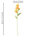 Kunstig Gloriosa orange blomst med lange stilke til vaser 80 cm 3 stk. | Floristik24.dk