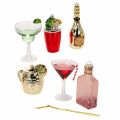 Floristik24 Mini cocktailpynt til juletræet, 14 cm, 6 stk.