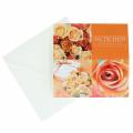 Floristik24 Kuponkort Rose Orange + kuvert 1 stk