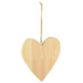 Floristik24 Træhjerter til ophæng Dekorative hjerter til kunsthåndværk 15x15cm 4stk