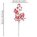 Kunstig hybengren med skinnende bær, 62 cm | Floristik24.dk