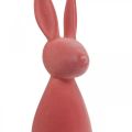 Floristik24 Deco Bunny Deco Easter Bunny Flocked Orange Abrikos H69cm