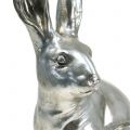 Floristik24 Dekorativt bunny sølv H36cm