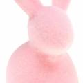 Floristik24 Bunny flocked pastelfarver H13cm 6stk
