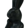 Floristik24 Kanin tænkende lille kanin buste sort 6×4×10,5cm