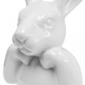 Floristik24 Deco kanin keramik hvid, kaninbuste påskepynt H17cm 3 stk.