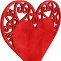 Floristik24 Hjerte på en pind, dekorativt stikhjerte, bryllupsdekoration, Valentinsdag, hjertedekoration 16 stk.