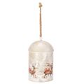 Floristik24 Klokke med julemotiv til ophængning, 26 cm