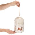 Klokke med julemotiv til ophængning, 26 cm | Floristik24.dk