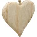 Floristik24 Dekorativt hjerte Valentinsdag træ hjerte til at hænge natur træ dekoration 4stk