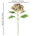 Kunstig hortensia dekorativ blomst med stilk, 46 cm | Floristik24.dk